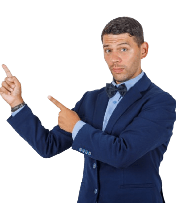 Pointing at cards